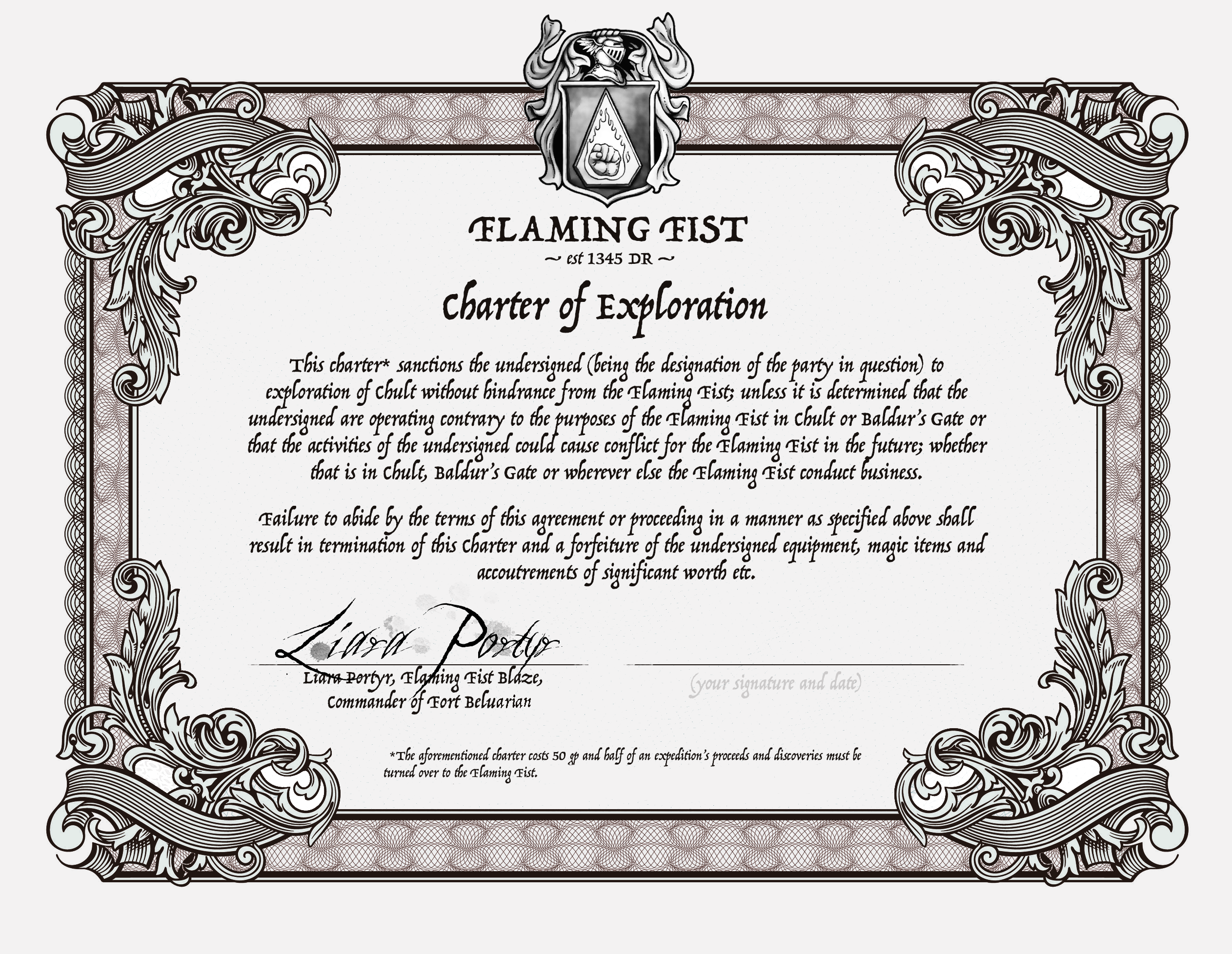 Charter Of Exploration Tomb Of Annihilation Obsidian Portal