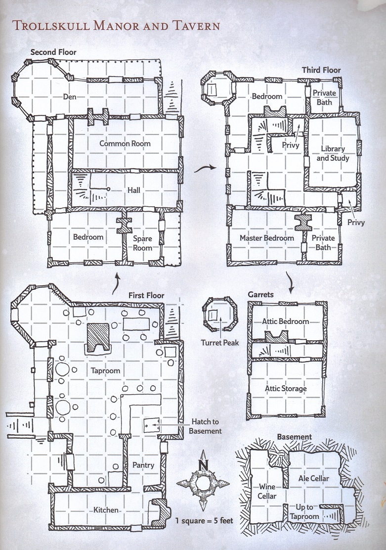 Trollskull Alley And Manor Forgotten Realms Dragon Heist Obsidian  Trollskull Alley And Manor Forgotten Realms Dragon Heist Obsidian