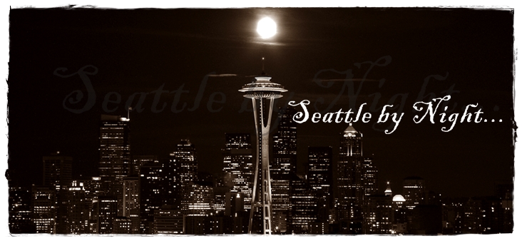 Seattle skyline night