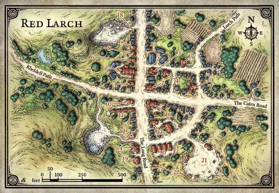 Map of Red Larch Princes of the Apocalypse Obsidian Portal