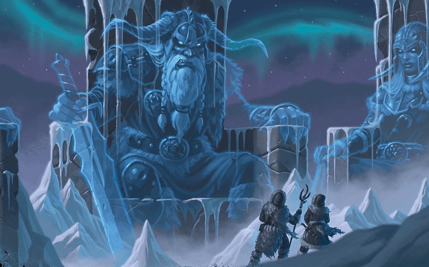 frost giant ghosts on icy thrones