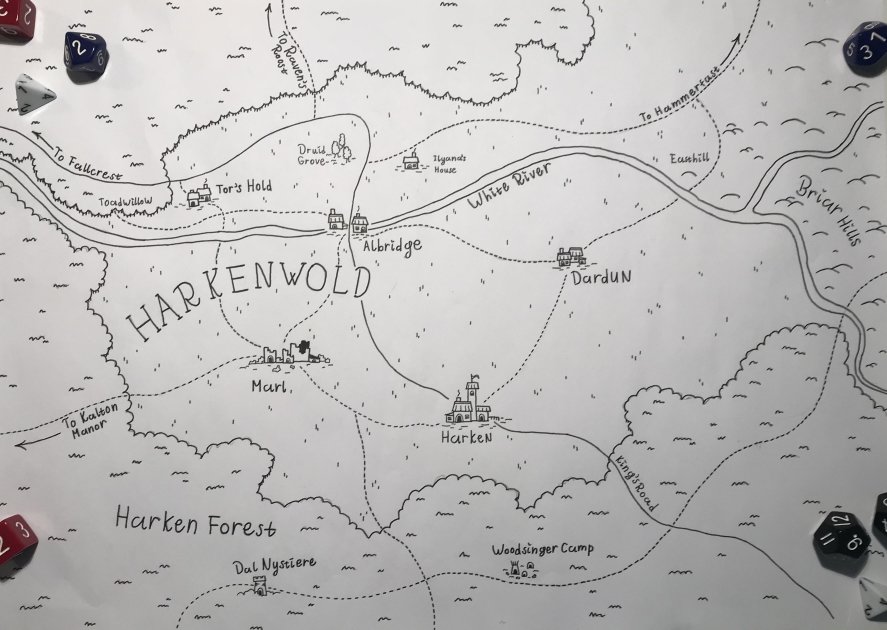 Harkenwold map