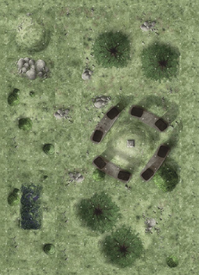 map of the standing stones