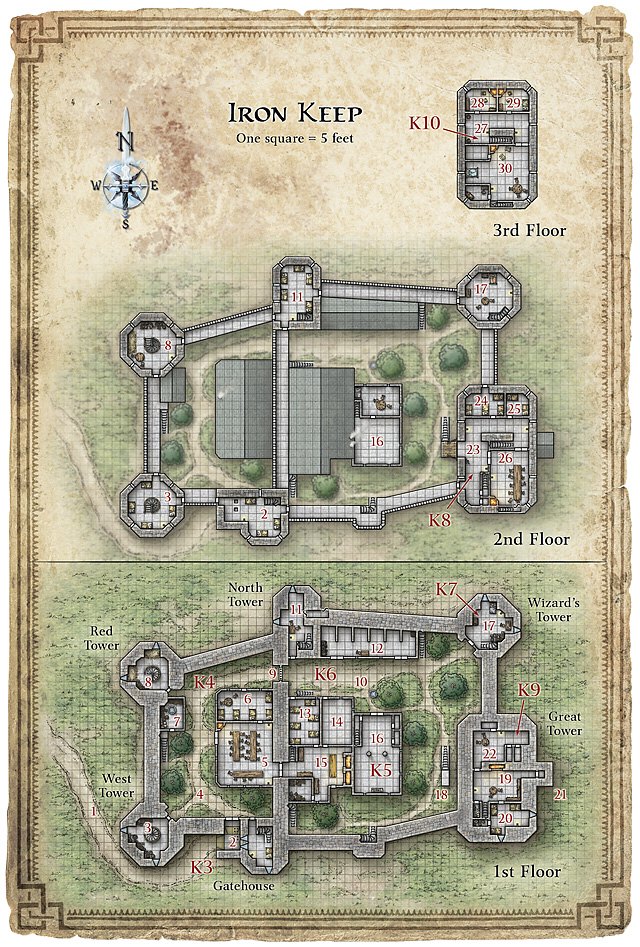 Harken Keep map