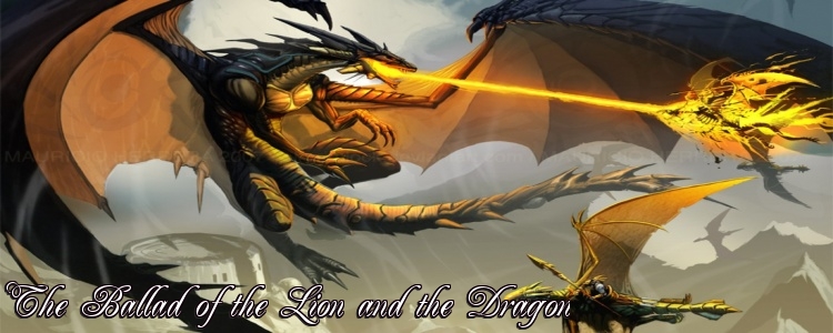 Lion and dragon