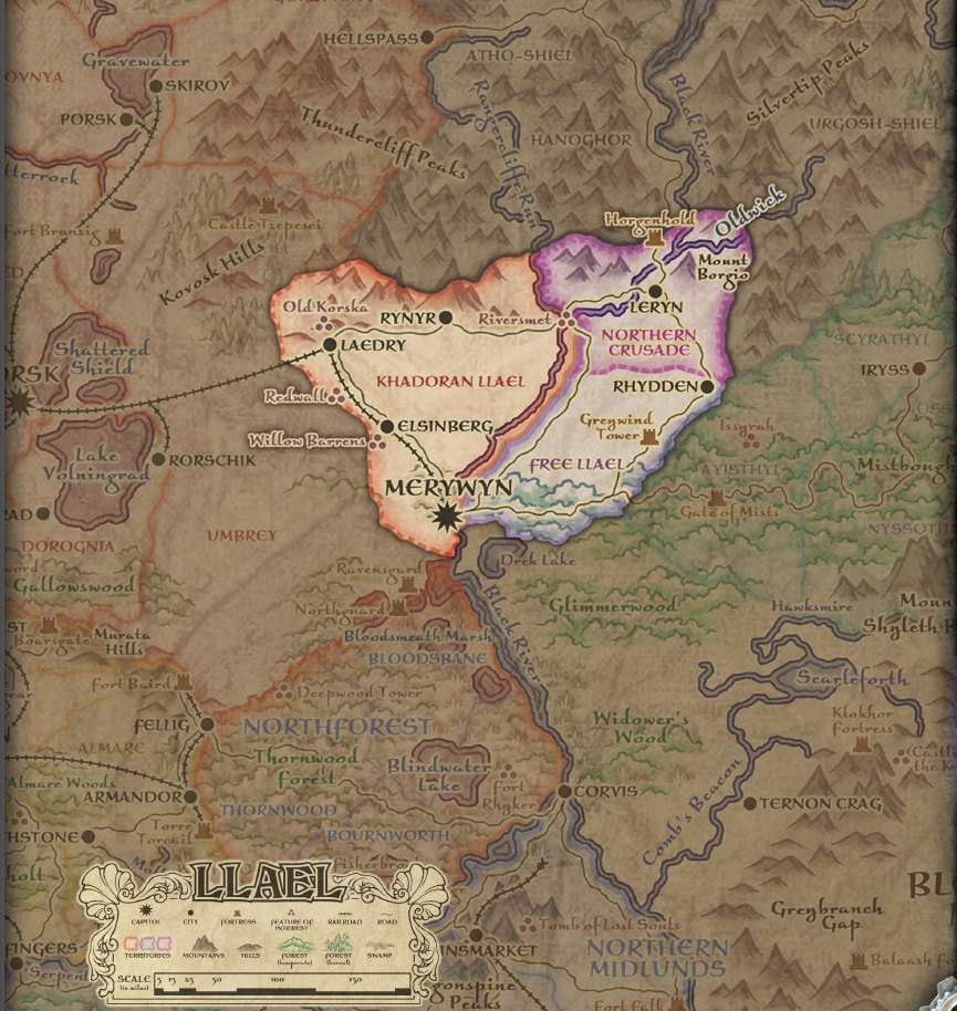 Llael Map Life in the Iron Kingdoms Obsidian Portal