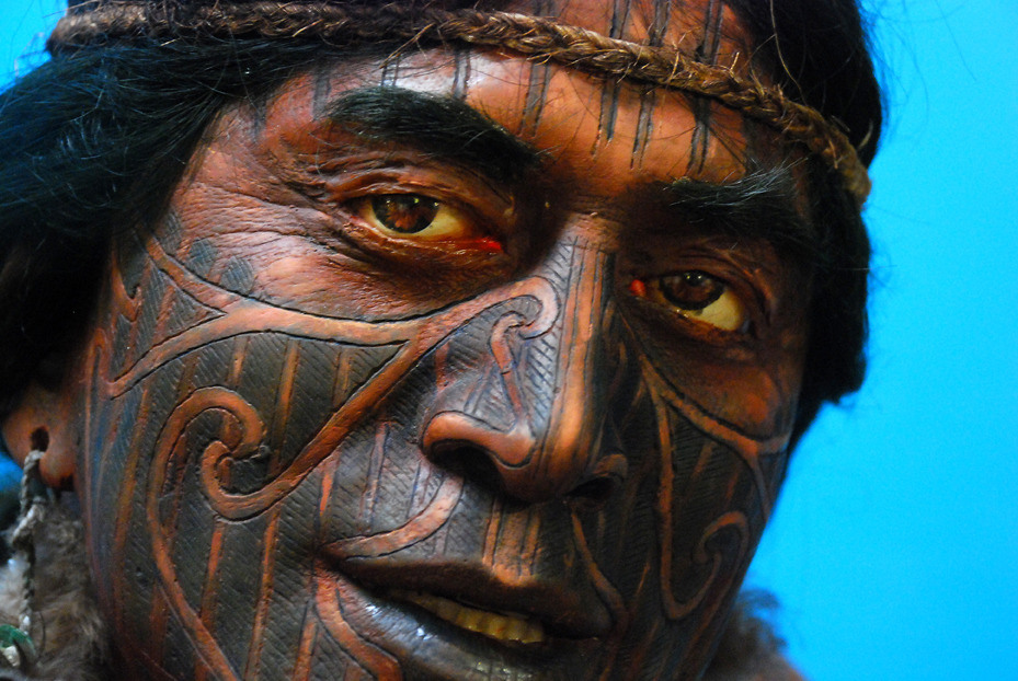Maori facial art photos looking