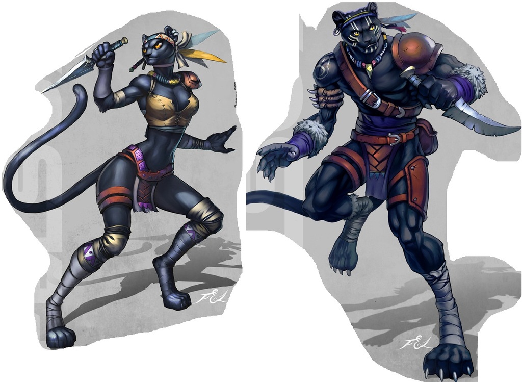 Catfolk Twins Catfolk Twins